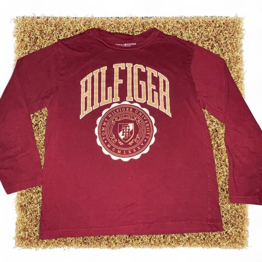 Tommy-hilfiger Red and Burgundy Shirt